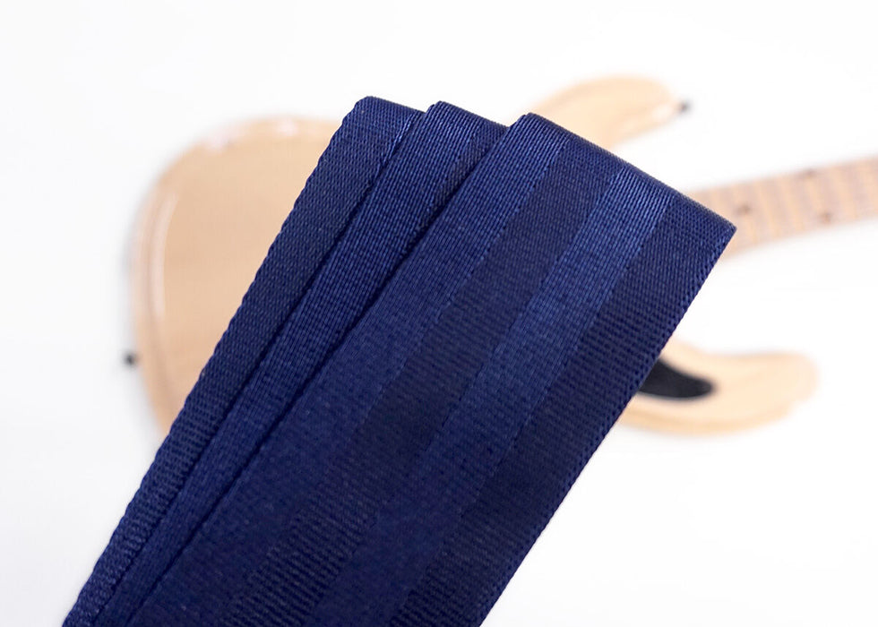 Couch Recycled Navy Seatbelt Guitar Strap - SB004