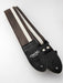 Couch Brown with White Racer X Guitar Strap - RX006