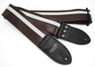 Couch Brown with White Racer X Guitar Strap - RX006