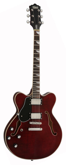 Eastwood Airline Left Handed Classic 6 HB Semi Hollow Guitar Walnut