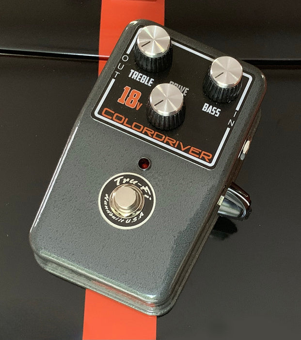 fuzz overdrive pedal Tru-Fi Colordriver 18 Volt Version Overdrive Fuzz Guitar Pedal 18v Gra — Truetone Music