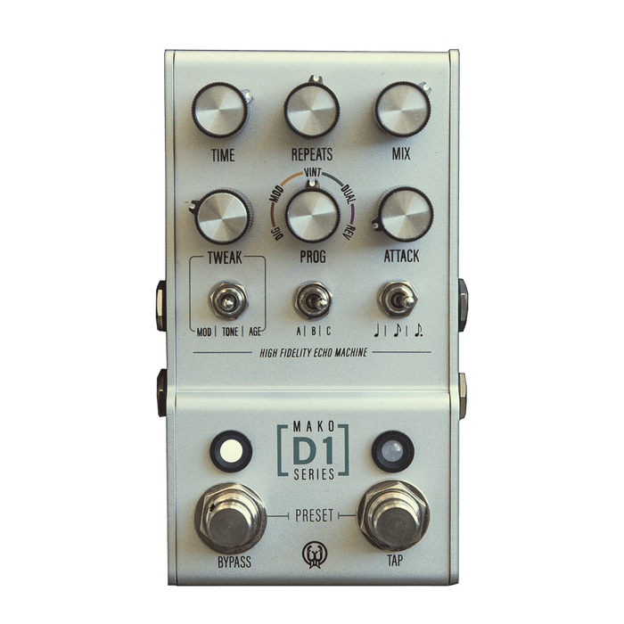 Walrus Audio MAKO Series - D1 High-Fidelity Stereo Delay Guitar Effect Pedal