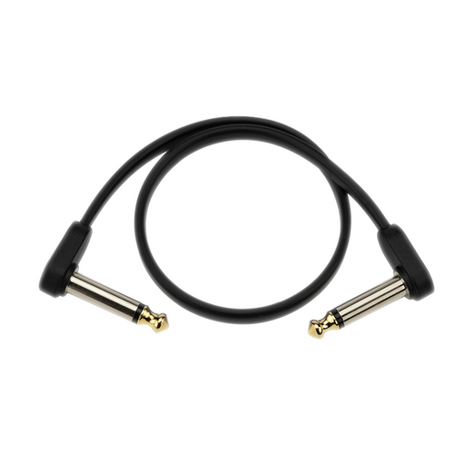 D'Addario PW-FPRR-01 Custom Series Flat Patch Cable 1-ft. 1/4" to 1/4"