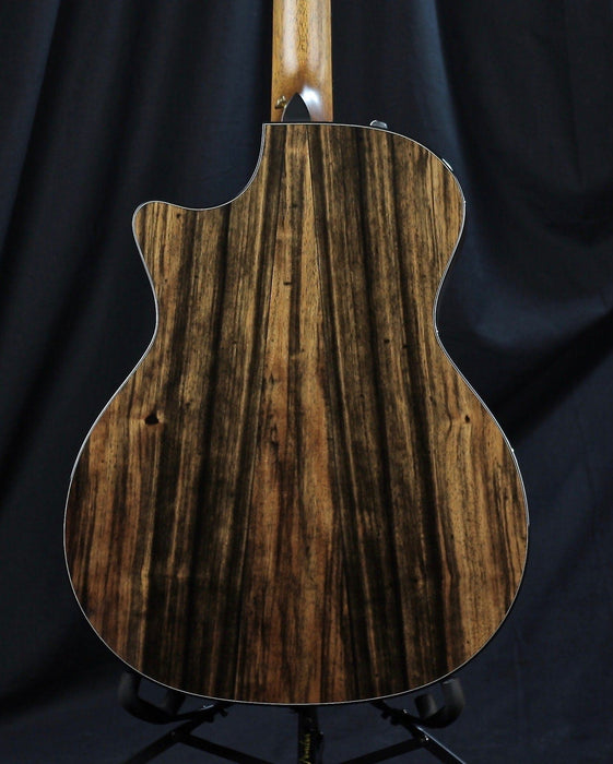 Pre Owned Taylor Custom GA Grand Auditorium Acoustic Electric Guitar Macassar Ebony Back & Sides Spruce Top OHSC