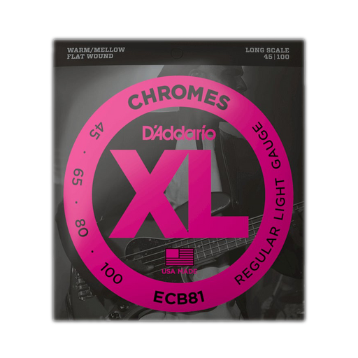 D'Addario ECB81 Set Bass Chromes 45-100 Long Scale Strings