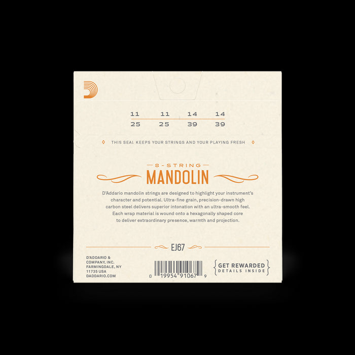 D'Addario EJ67 Set Mandolin Nickel Medium Strings