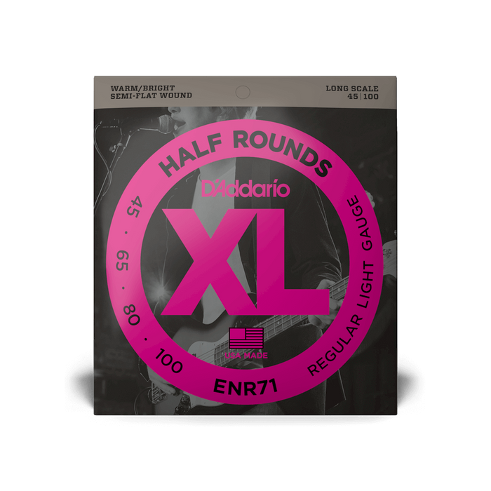 D'Addario ENR71 Set Bass Half Round 45-100 Long Scale Strings