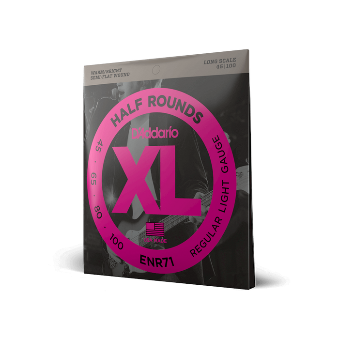 D'Addario ENR71 Set Bass Half Round 45-100 Long Scale Strings