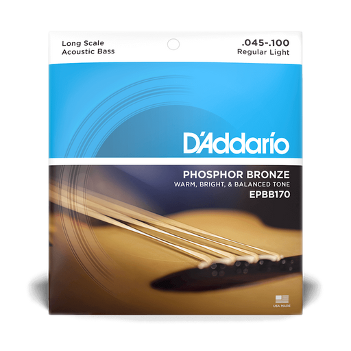 D'Addario EPBB170 Set Acoustic Bass Phosphor Bronze 45-100 Strings