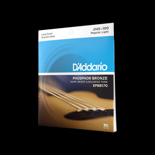 D'Addario EPBB170 Set Acoustic Bass Phosphor Bronze 45-100 Strings