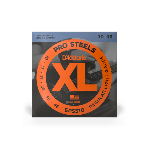 D'Addario EPS510 Set Electric Guitar Pro Steel Regular Light Strings