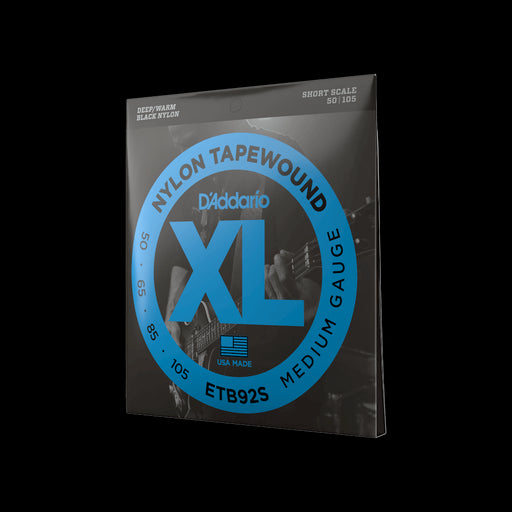D'Addario ETB92S Set Bass Tape-Wound 50-105 Medium Gauge Short Scale Strings