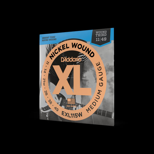 D'Addario EXL115W Set Guitar XL Blues/ Jazz Wound 3rd Strings