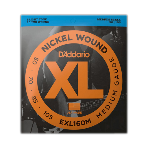 D'Addario EXL160M Set Bass XL 50-105 Medium Scale Strings