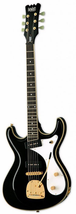 Eastwood Sidejack Deluxe Electric Guitar With Tremolo - Black