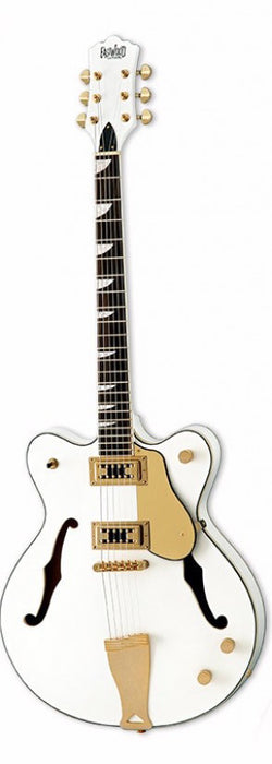 Eastwood Airline Classic 6 Semi Hollow Guitar White
