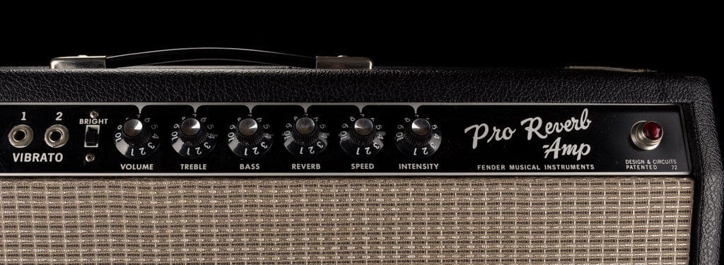 Vintage 1966 Fender Pro Reverb Black Guitar Amp Combo