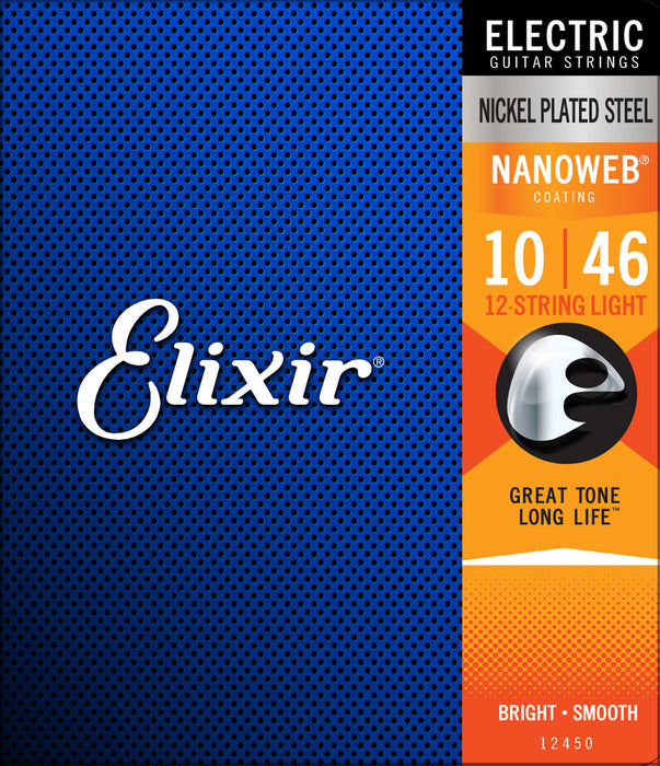 Elixir 12450 12-String 10-46 Nanoweb Electric Guitar Strings