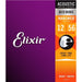 Elixir E11077 Nanoweb Light/Medium 12-56 80/20 Bronze Acoustic Guitar Strings