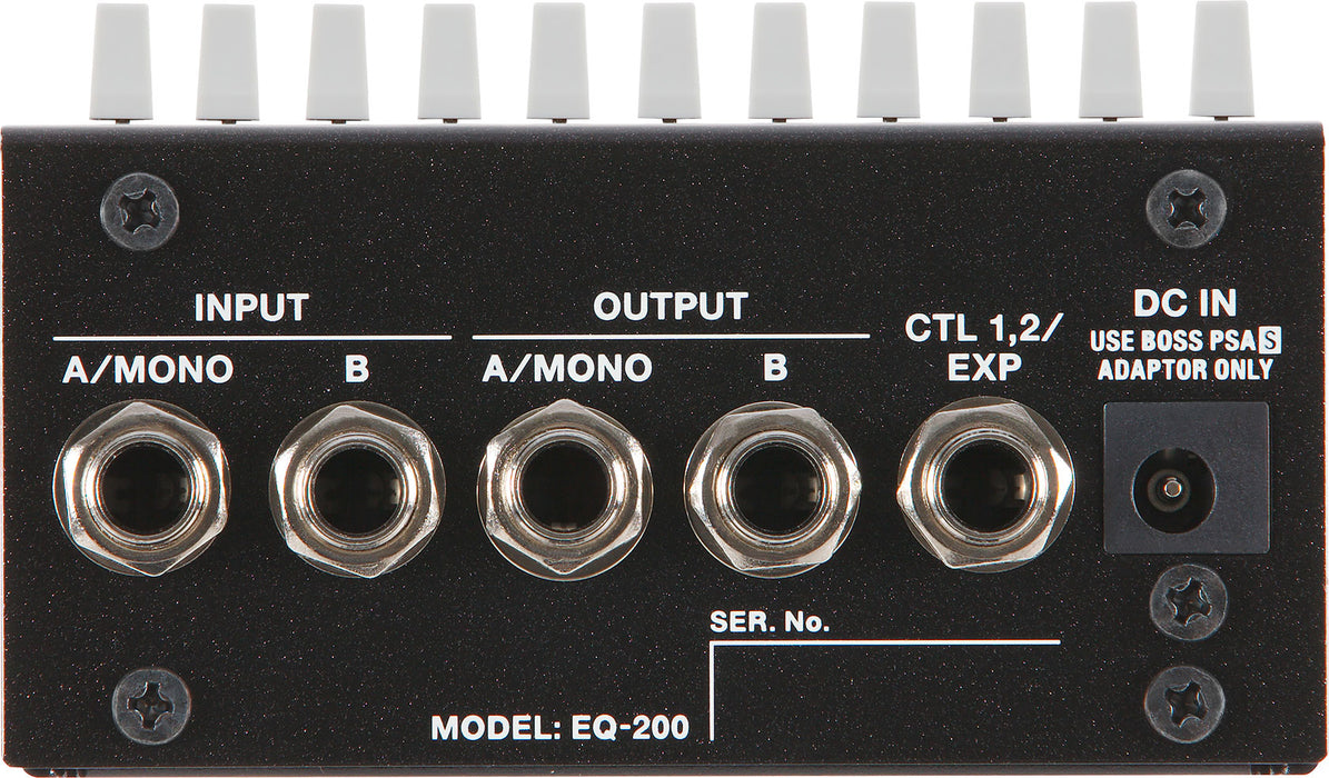 equalizer pedal boss Boss EQ-200 Graphic Equalizer Guitar Effect Pedal — Truetone Music