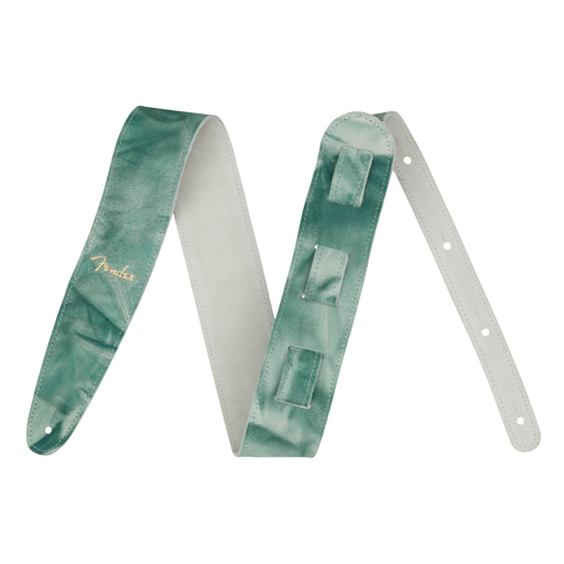 Fender Tie Dye Leather Strap Sage Green Straps