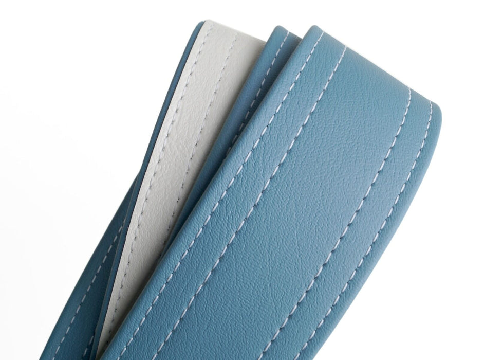 Couch Lake Placid Blue Double Stitch Guitar Strap - L120