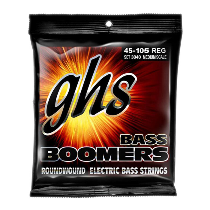 GHS 3040 Bass Boomers Medium Scale Regular Electric Bass Strings