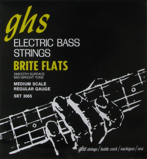 GHS 3065 Bass Brite Flats Medium Scale Regular Electric Bass Strings