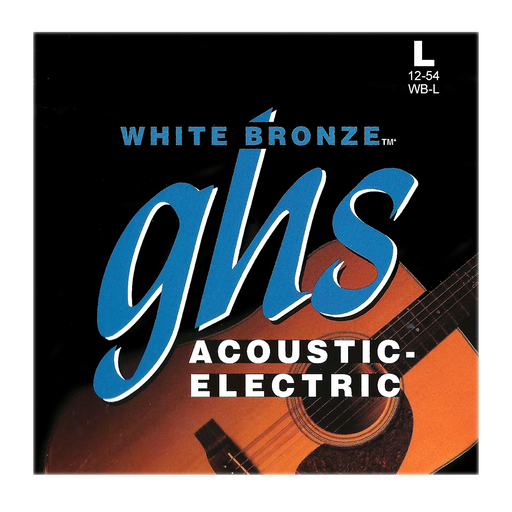GHS WB-L White Bronze Standard Light 12-54 Acoustic Guitar Strings