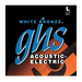 GHS WB-L White Bronze Standard Light 12-54 Acoustic Guitar Strings