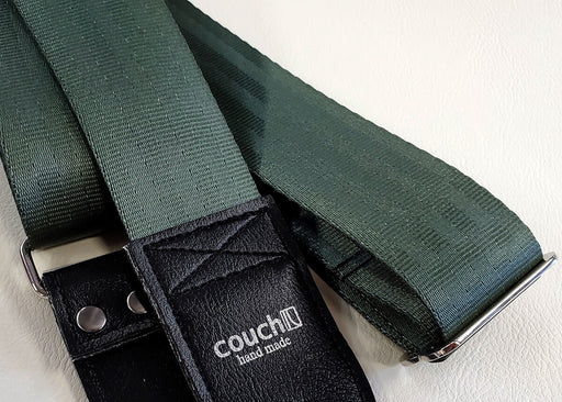 Couch Forest Green Seatbelt Guitar Strap - SB031