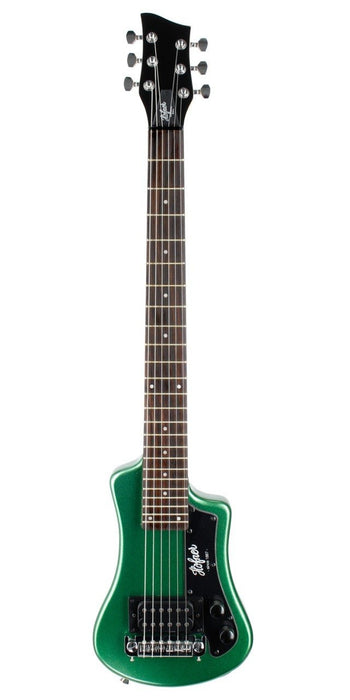 Hofner Shorty Travel Guitar Cadillac Green With Gig Bag