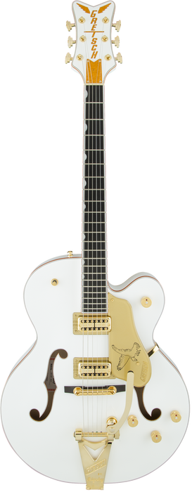 Gretsch G6136T-WHT Players Edition Falcon with String-Thru Bigsby Filter'Tron Pickups White Electric Guitar