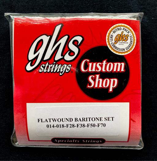 GHS Custom Flatwound Baritone Electric Guitar Strings