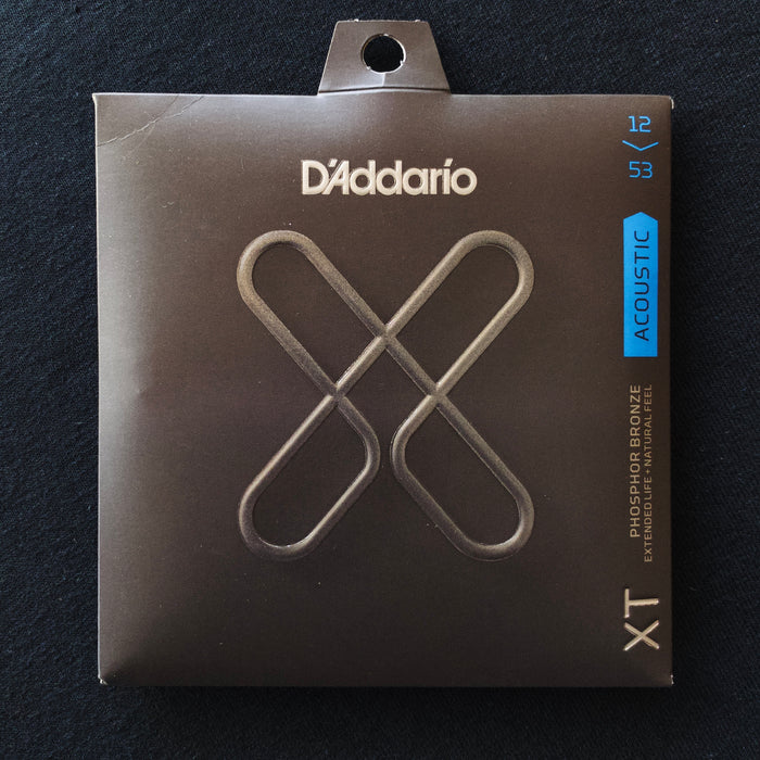 D'Addario XTAPB1253 Set Acoustic Phosphor Bronze XT Extended Life Light 12-53
