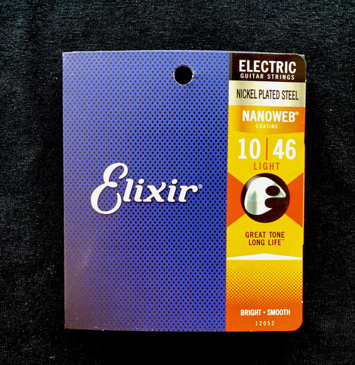 Elixir E12052 Nanoweb Light 10-46 Electric Guitar Strings