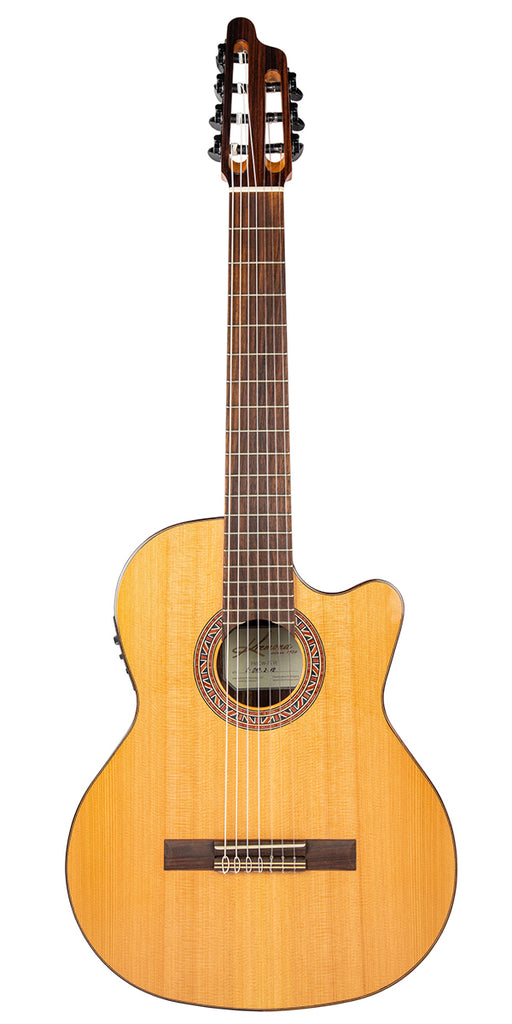 Kremona Performer Series F65CW-7S VE Nylon 7-String Acoustic Electric Guitar with Hardshell Case