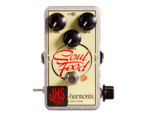 electro harmonix guitar pedals JHS Electro Harmonix Soul Food "Meat & 3" Modded Overdrive Guitar Peda — Truetone Music