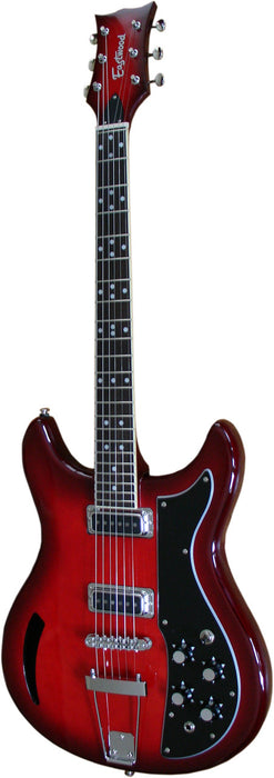 Eastwood Airline Custom K-200 Standard Chambered Guitar Redburst