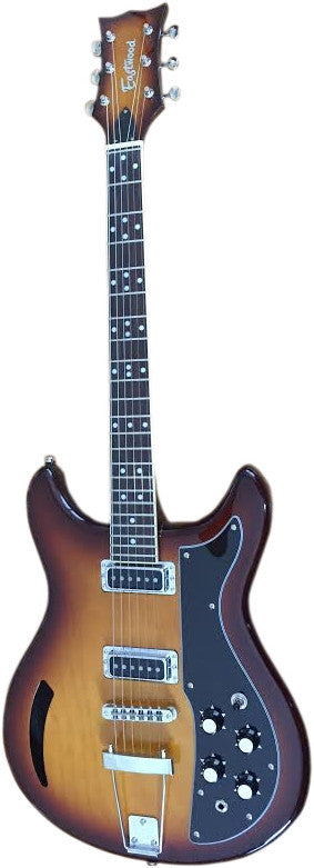Eastwood Airline Custom K-200 Standard Chambered Guitar Tobacco