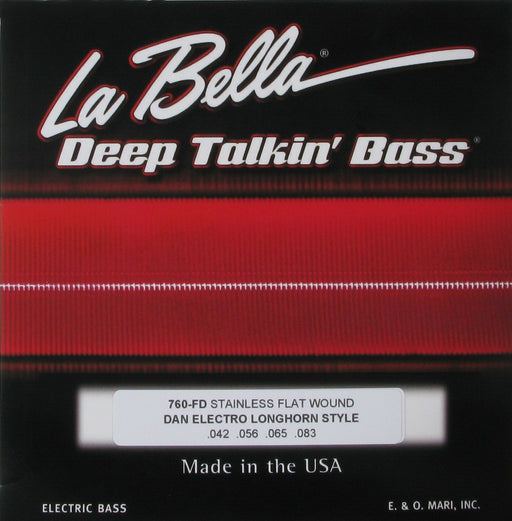La Bella 760FD Deep Talkin Bass Flatwound Strings