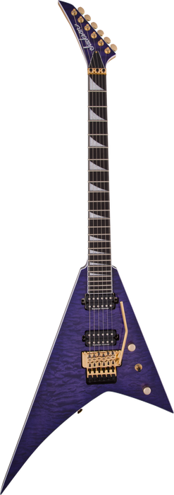 Jackson Pro Series Rhoads RR24Q Ebony Fingerboard Transparent Purple Truetone Music