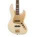 Squier 40th Anniversary Jazz Bass®, Gold Edition, Laurel Fingerboard, Gold Anodized Pickguard, Olympic White Bass Guitars