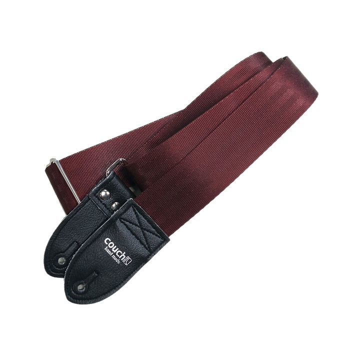 Couch Maroon Seatbelt Guitar Strap - SB003