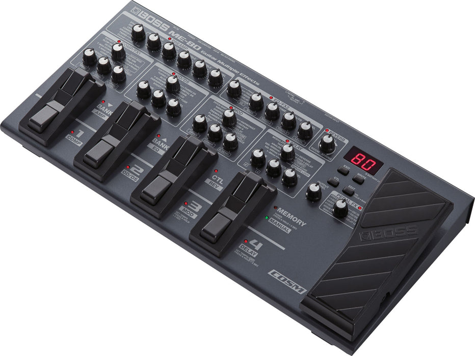 boss effects pedal board Boss ME-80 Multi Multiple Effect Guitar Pedal Board — Truetone Music