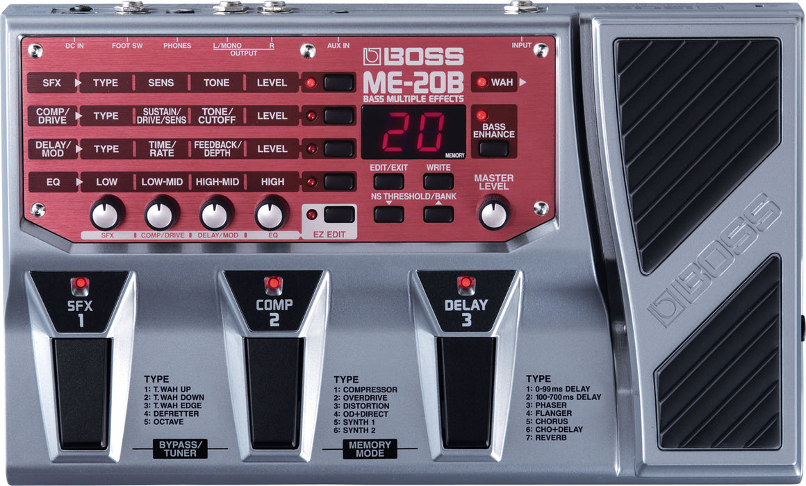 Boss ME-20B Bass Multi-effects Pedal