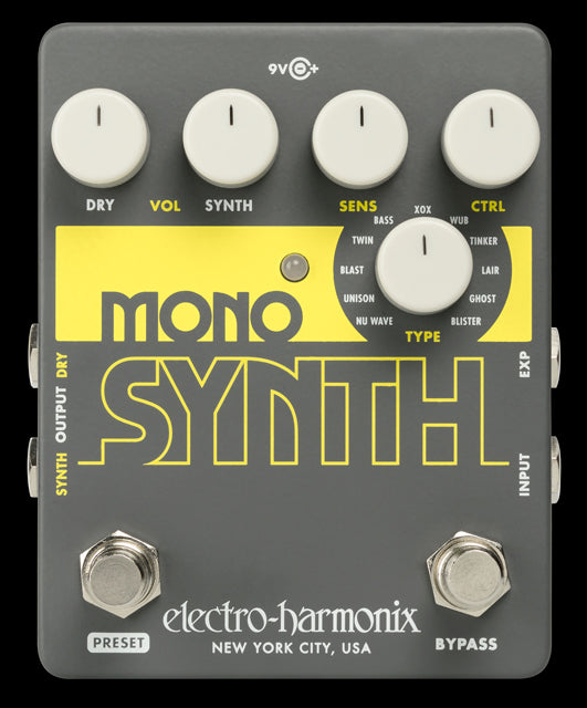 Electro-Harmonix Mono Synth Synthesizer Effect Pedal