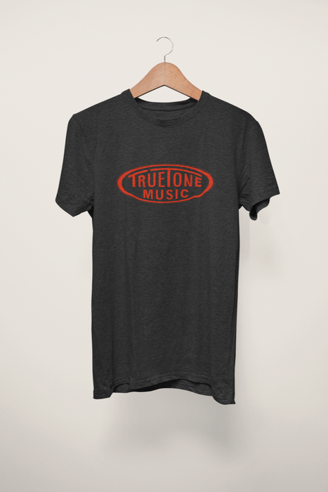 Truetone Music Classic T-Shirt Black With Red Logo