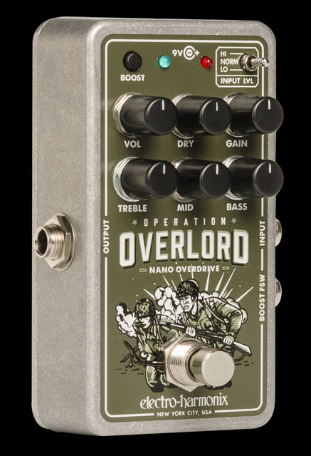 operation overlord pedal Electro-Harmonix Nano Operation Overlord Overdrive Effect Pedal — Truetone Music