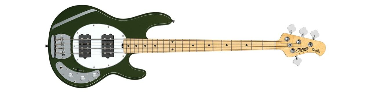 Sterling by Music Man SUB Series StingRay HH Bass Olive RAY4HH-OLV-M1